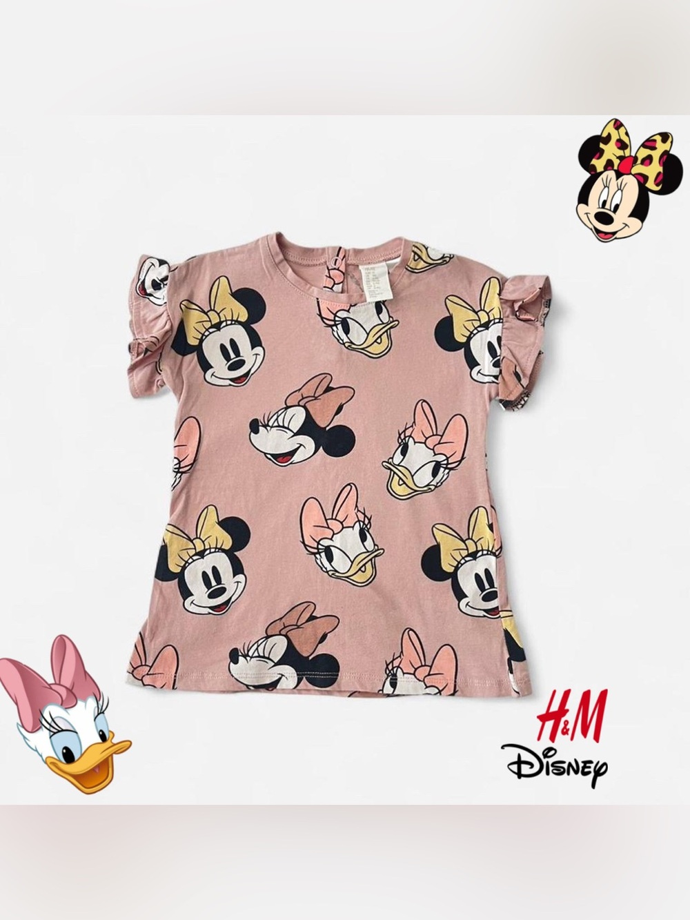 H&M Kids Minnie and Daisy Graphic Tee - Brown